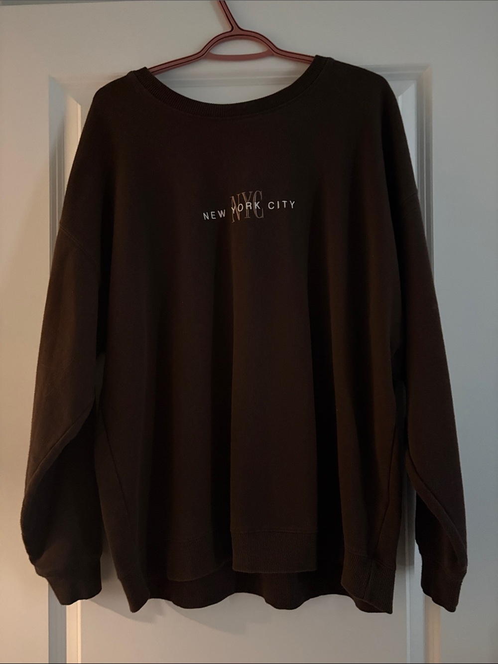 Garage Dark Brown 'New York City' Crewneck Sweatshirt